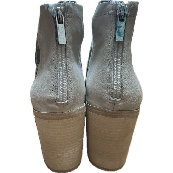 Steve Madden Cornelia Bone Suede Boots Size 11 Leather Shoes New! - Picture 6 of 11